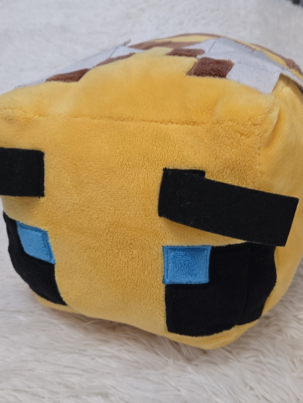 Minecraft Bee Plush Square Head - Yellow & Black 15inch